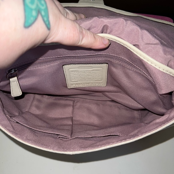 Coach Shoulder Bag in Metallic Gold/Silver - Picture 11 of 12